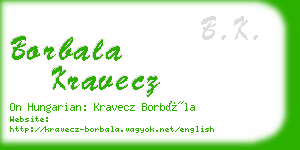 borbala kravecz business card